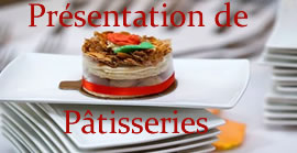 Plats de présentation de pâtisseries